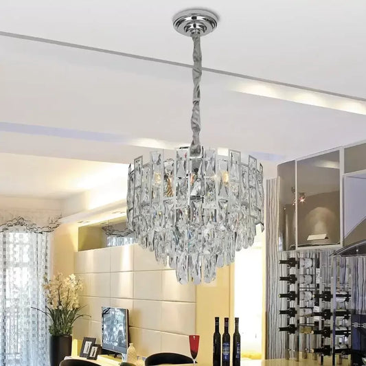 CRISTAL HANDELIER NIKLAUS 4X E27 SILVER