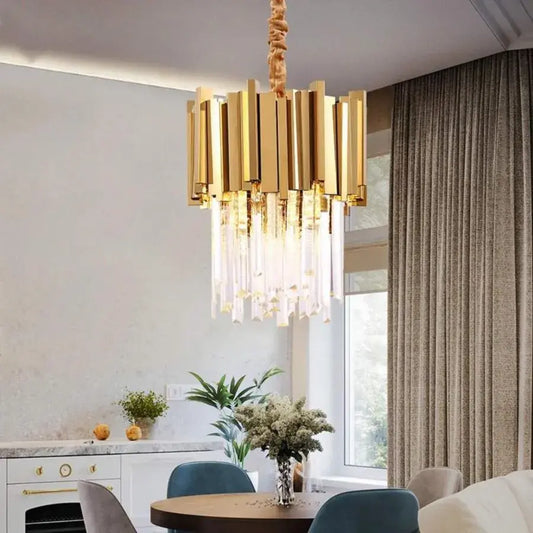 Dario Chandelier, диаметър 30 ​​cm, 3x e14 злато, регулируема височина