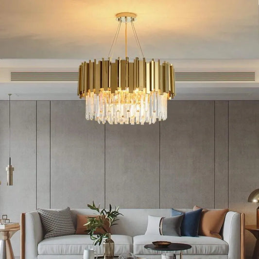 Chandelier Grazia Diego, диаметър 49 cm, 5x e14 злато, регулируема височина