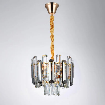 Chandilier Eran 4*E27, метал и кристал, златист