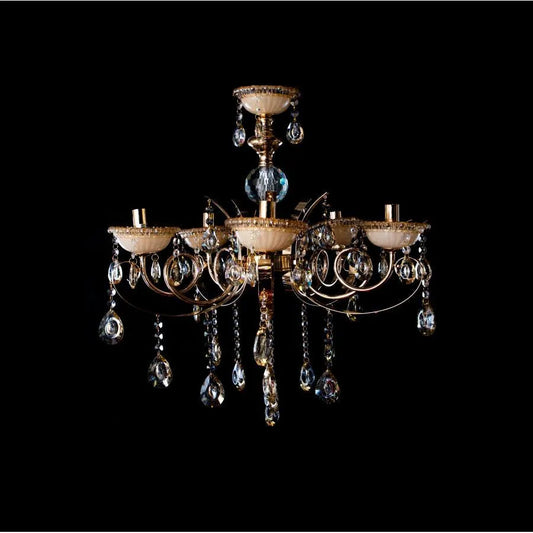 Giala Chandelier, 5*e14, злато, метал и кристал