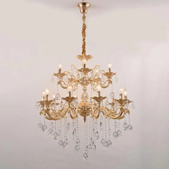 Свещник Hasan 15x E14 Златен класически свещник Заглавие по подразбиране Alessandro Design