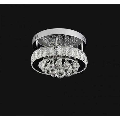 LED LULS с Abel 22W кристал, диаметър 35 см, студ/гореща/неутрална светлина, лъскав хром