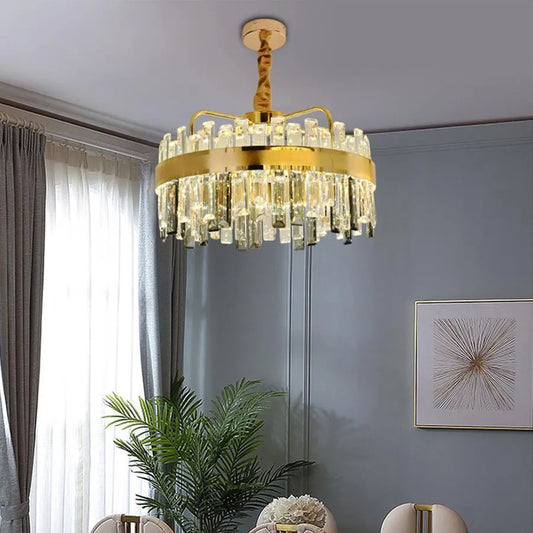 Ахим LED полилей с дистанционно управление, 120W, маргаритка, диаметър 50 см, злато