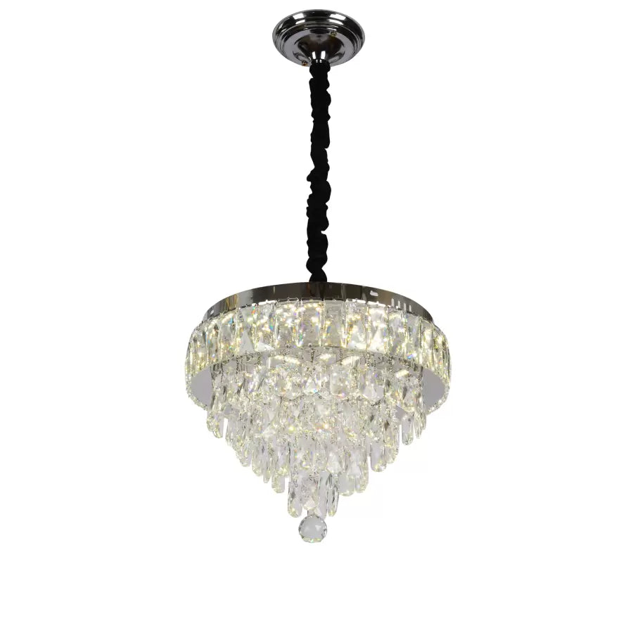 LED кристален полилей с дистанционно управление Arturo 40W Dimable Silver