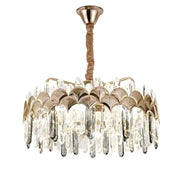 CHANDELIER LED кристал с дистанционно управление Gregory 188w Dimable Gold