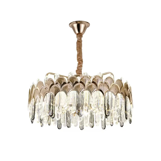 LED Crystal LED CHANDELIER LED с дистанционно управление Griffin 244W Dimable Gold
