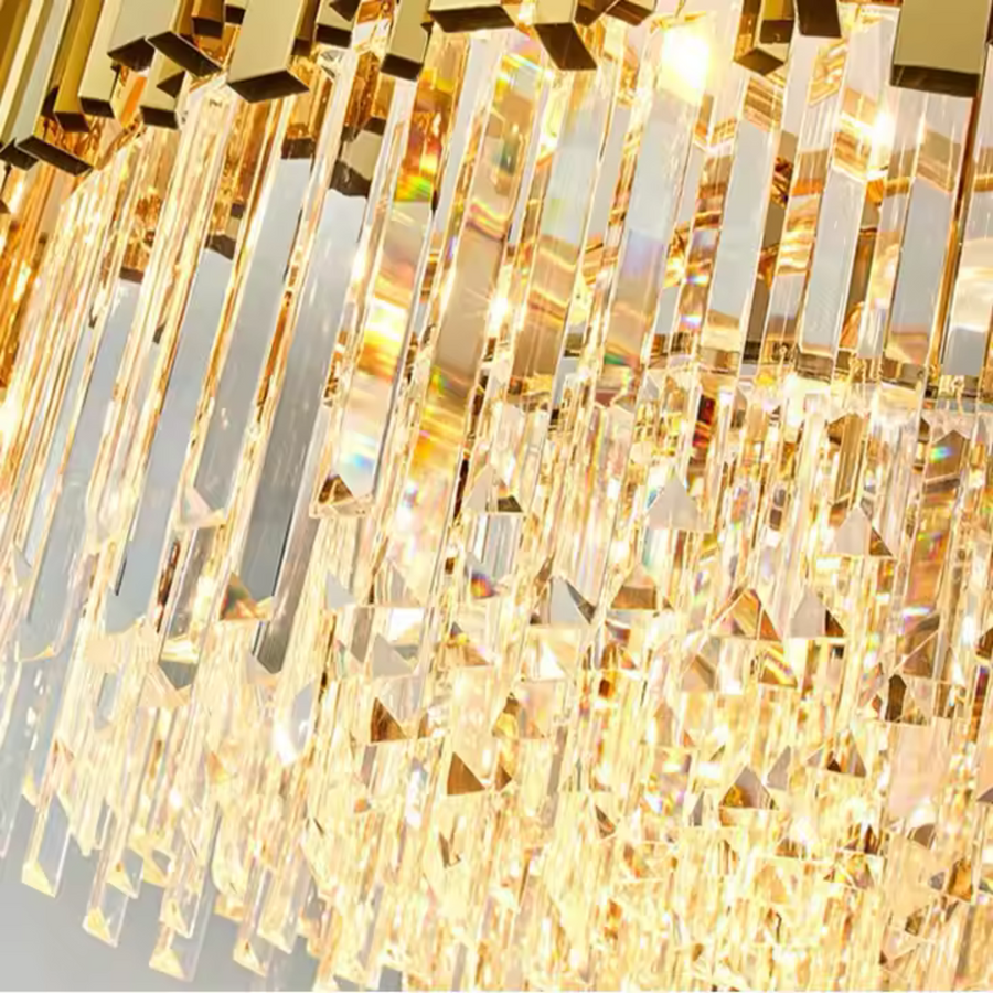 Chandelier Grazia Diego, диаметър 49 cm, 5x e14 злато, регулируема височина