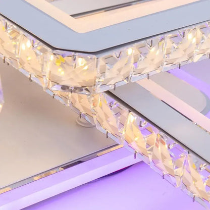 LED полилей с дистанционно управление и Leila Crystal 237W, 8 квадрат