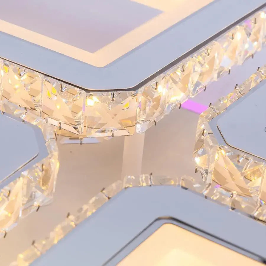 LED полилей с дистанционно управление и Leila Crystal 237W, 8 квадрат
