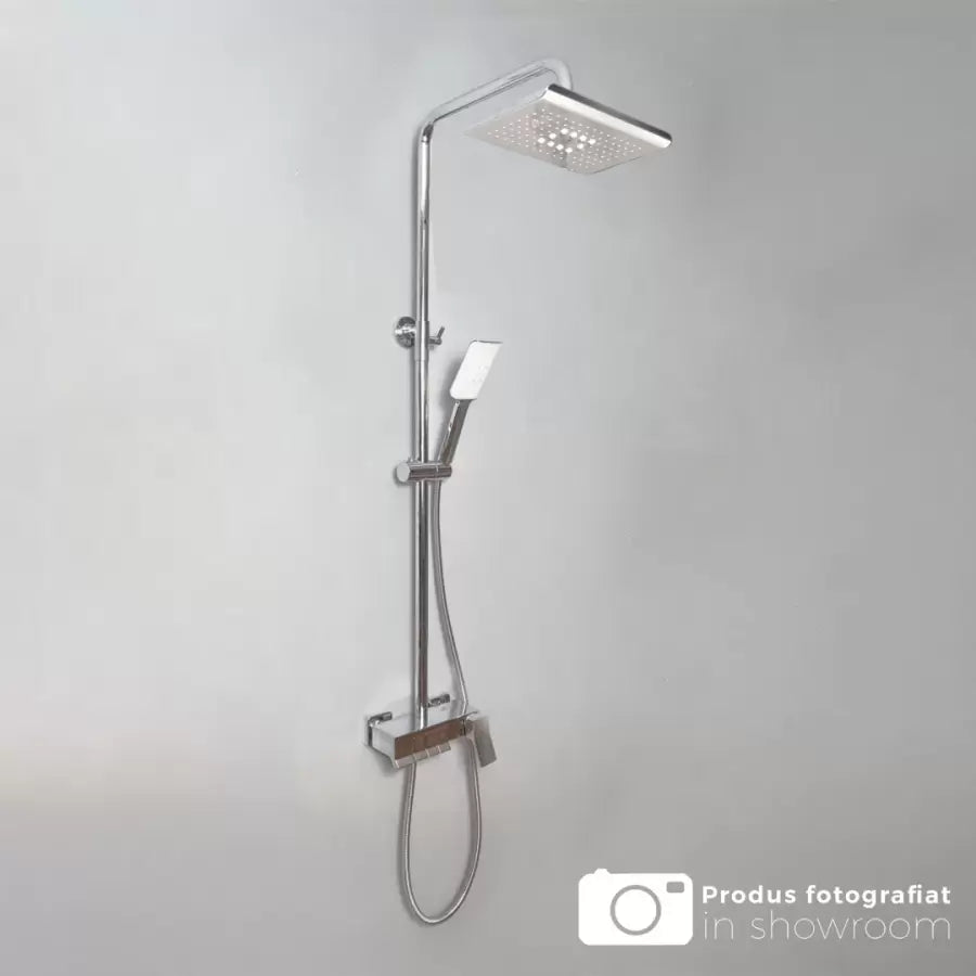 Колона, взета с пара и регулиране на шапка, санитарен месинг, хром, 9920