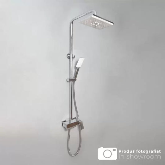 Колона, взета с пара и регулиране на шапка, санитарен месинг, хром, 9920