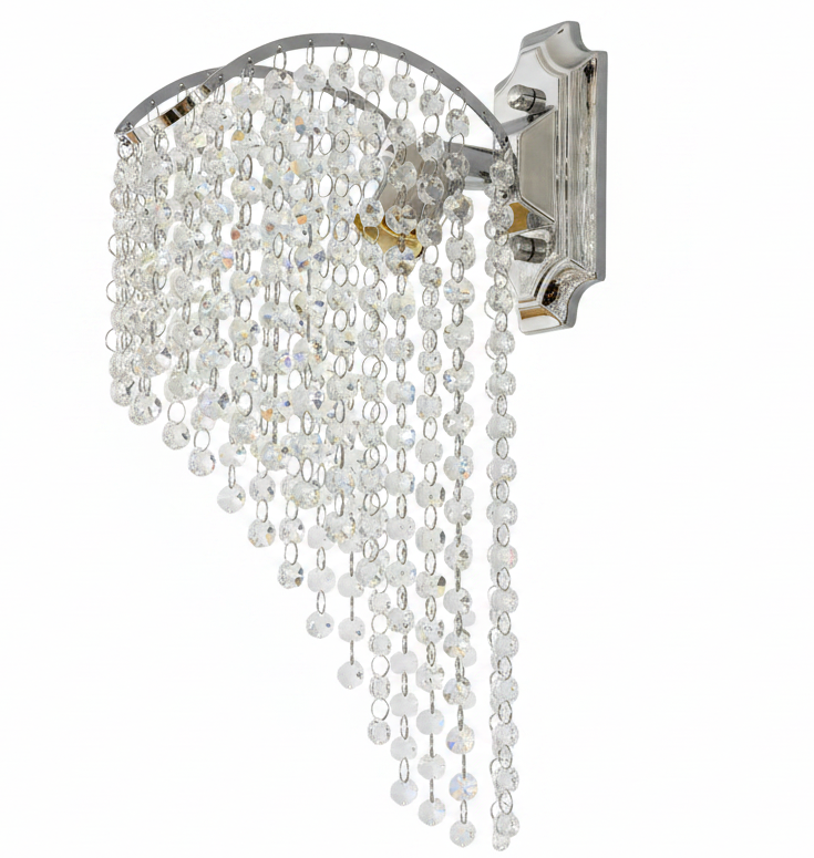 Лампа Cristal Ander 1x E14 Glossy Chrome