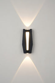 Fantasis Прилагайте външен и интериорен светодиод, 2 източника x 1W, IP65, Metallic, Black, 3000K