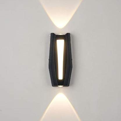 Fantasis Прилагайте външен и интериорен светодиод, 2 източника x 1W, IP65, Metallic, Black, 3000K