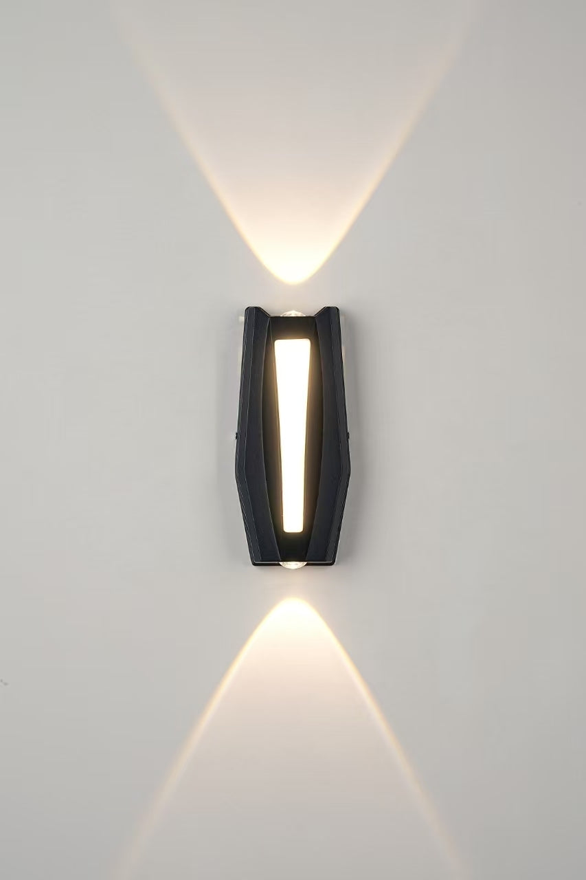 Fantasis Прилагайте външен и интериорен светодиод, 2 източника x 1W, IP65, Metallic, Black, 3000K