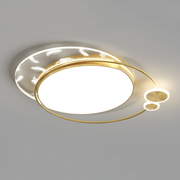 LEREZO LED LED LUD с дистанционно управление, 40W, нестабилен, златен, метален и акрил, 3000k/4000k/6000K
