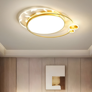 LEREZO LED LED LUD с дистанционно управление, 40W, нестабилен, златен, метален и акрил, 3000k/4000k/6000K