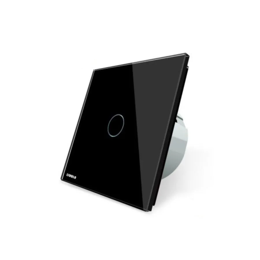 Touch Switch, просто, черно, сигурно стъкло, ливоло