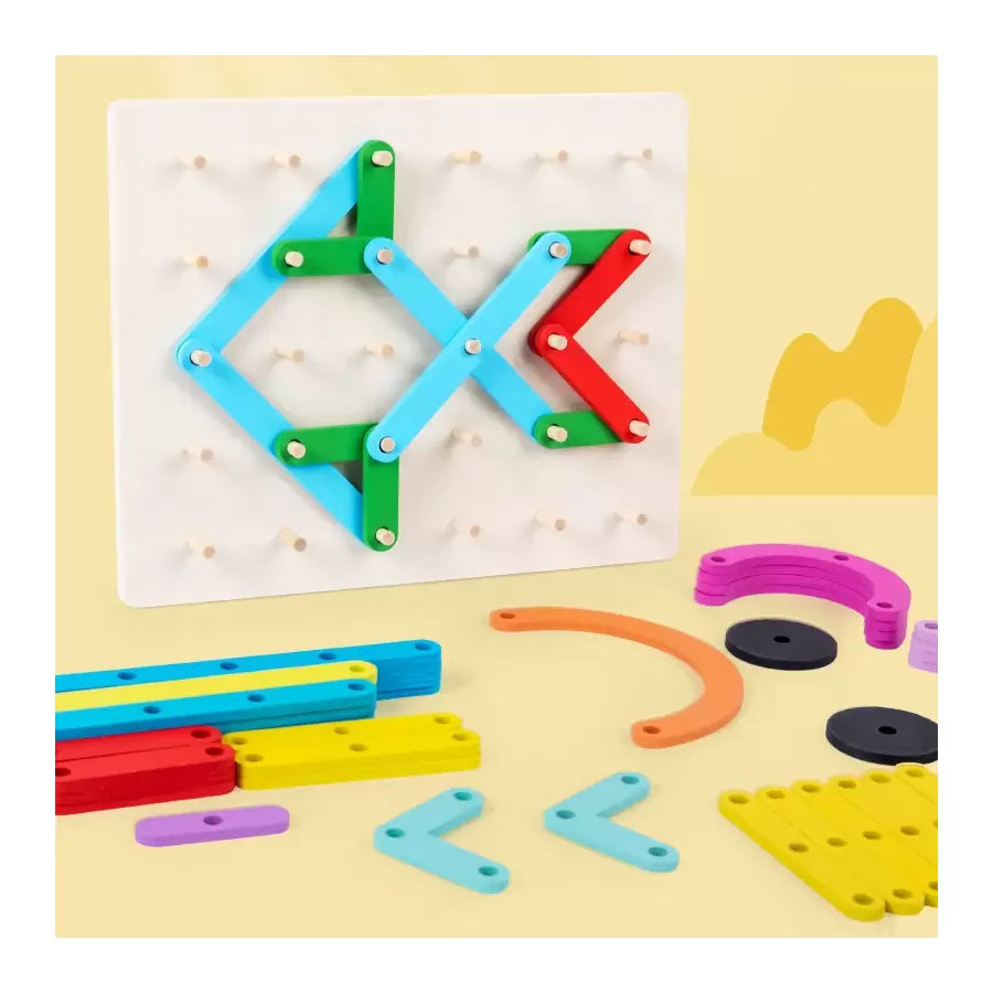 Montessori Montessori Wood Games Структура на заклинания Букчета Номер