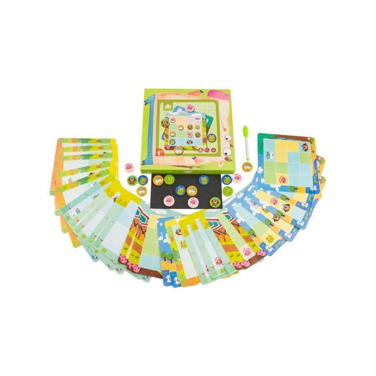 Игра тип пъзел със селскостопански животни, 60 парчета, многоцветни