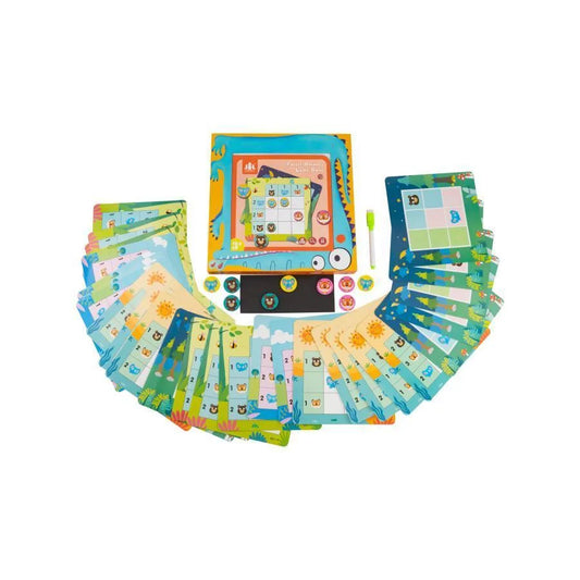 Игра тип пъзел с горски животни, 60 парчета, многоцветни