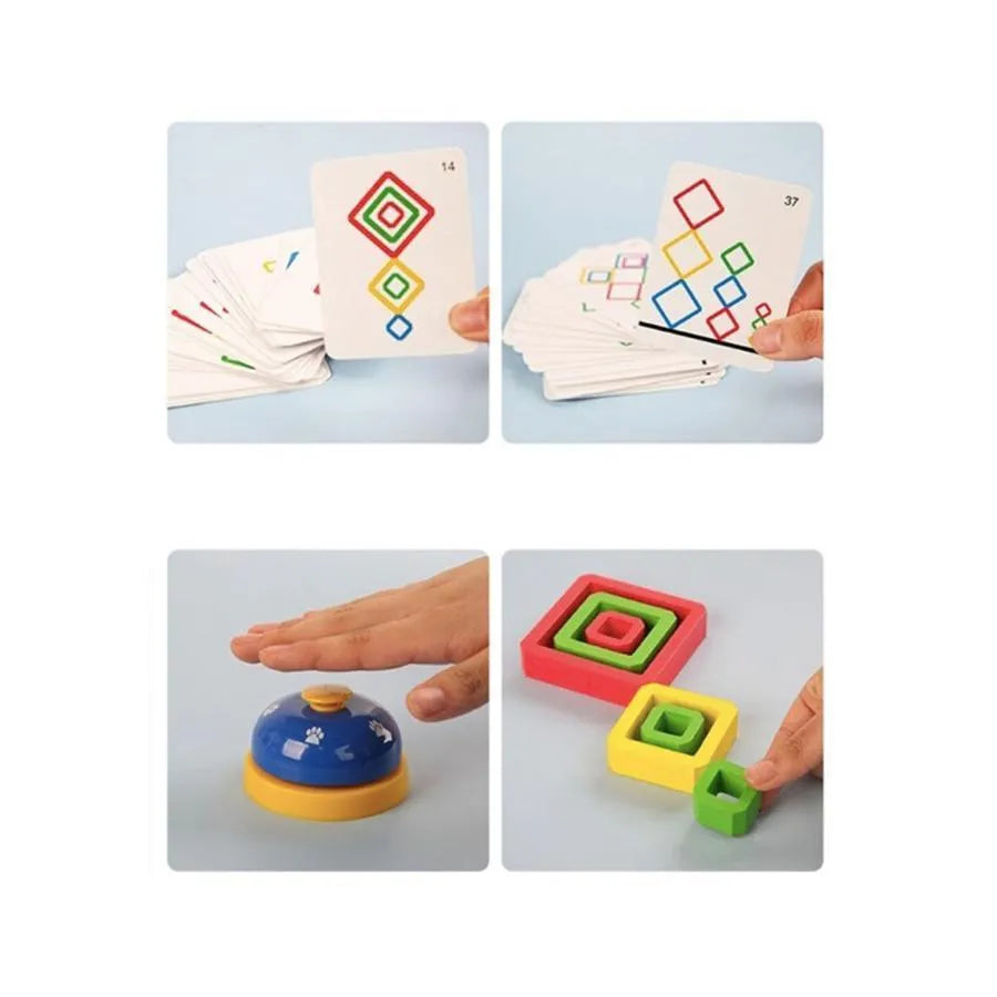 Въведете Game Brames Frames, 81 броя, дърво и картон, 1-4 играчи