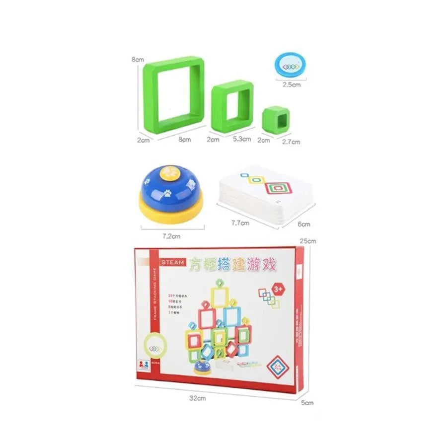 Въведете Game Brames Frames, 81 броя, дърво и картон, 1-4 играчи