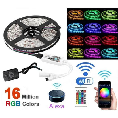 Kit RGB LED лента с дистанционно управление и Wi-Fi 10W/M 12V IP20