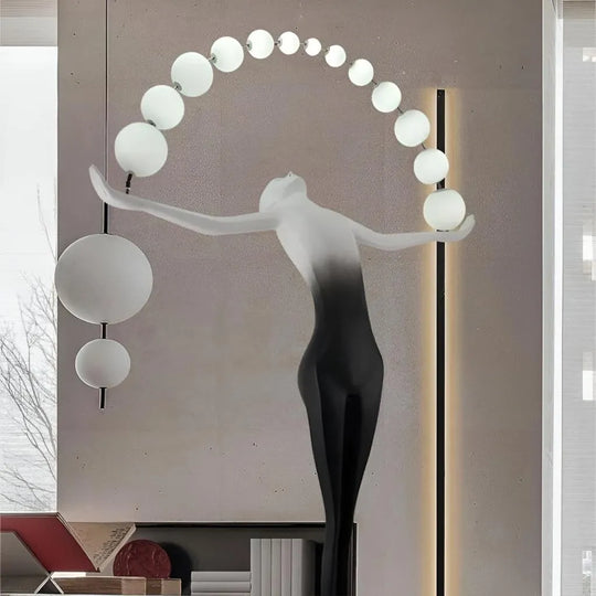 Anatolio LED подова лампа 24W 4000KMetal Black Veioze & подова лампа Заглавие по подразбиране Alessandro Design