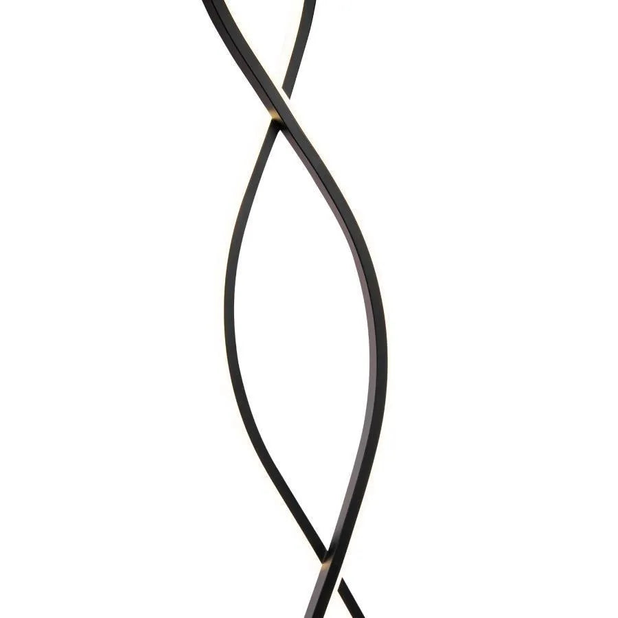 LED LED LAD Piscius, 120W, студена/гореща/неутрална светлина, метална и акрилна, черна