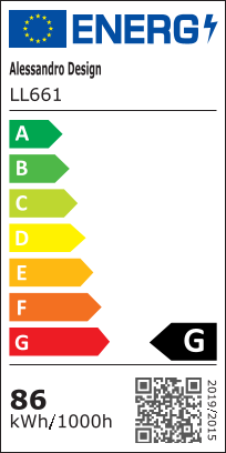 FLORENSIA LED полилей, 34W, Студена/Топла/Неутрална светлина, Бял