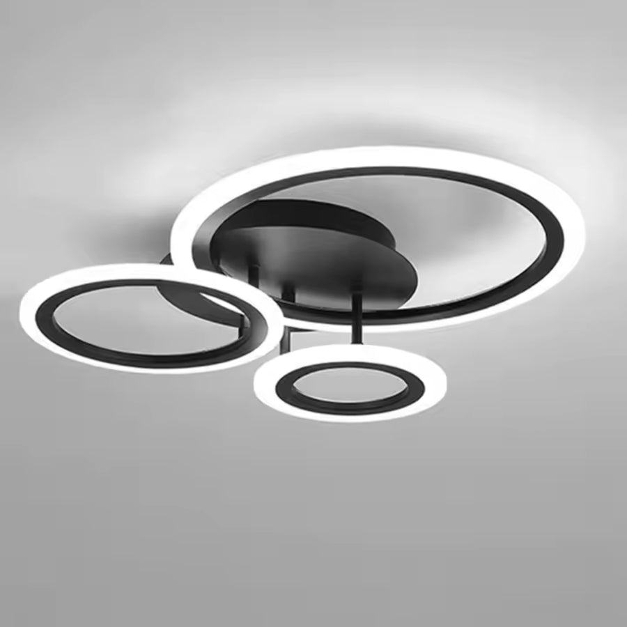 LED полилей с дистанционно управление на Бети, 41W, 3 кръга, студена/гореща/неутрална светлина, нестабилна, черна