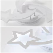 LED полилей с дистанционно управление на iPomoea, 48W, 3 звезди, студена/гореща/неутрална светлина, нестабилна, бяла