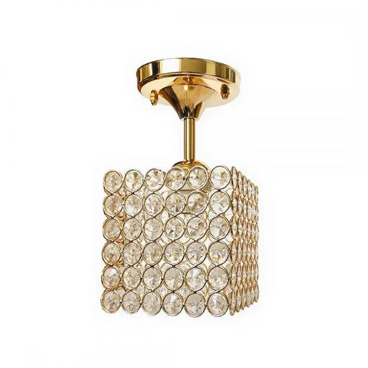 Lustrina Crystal, 1*E27, квадрат, златист