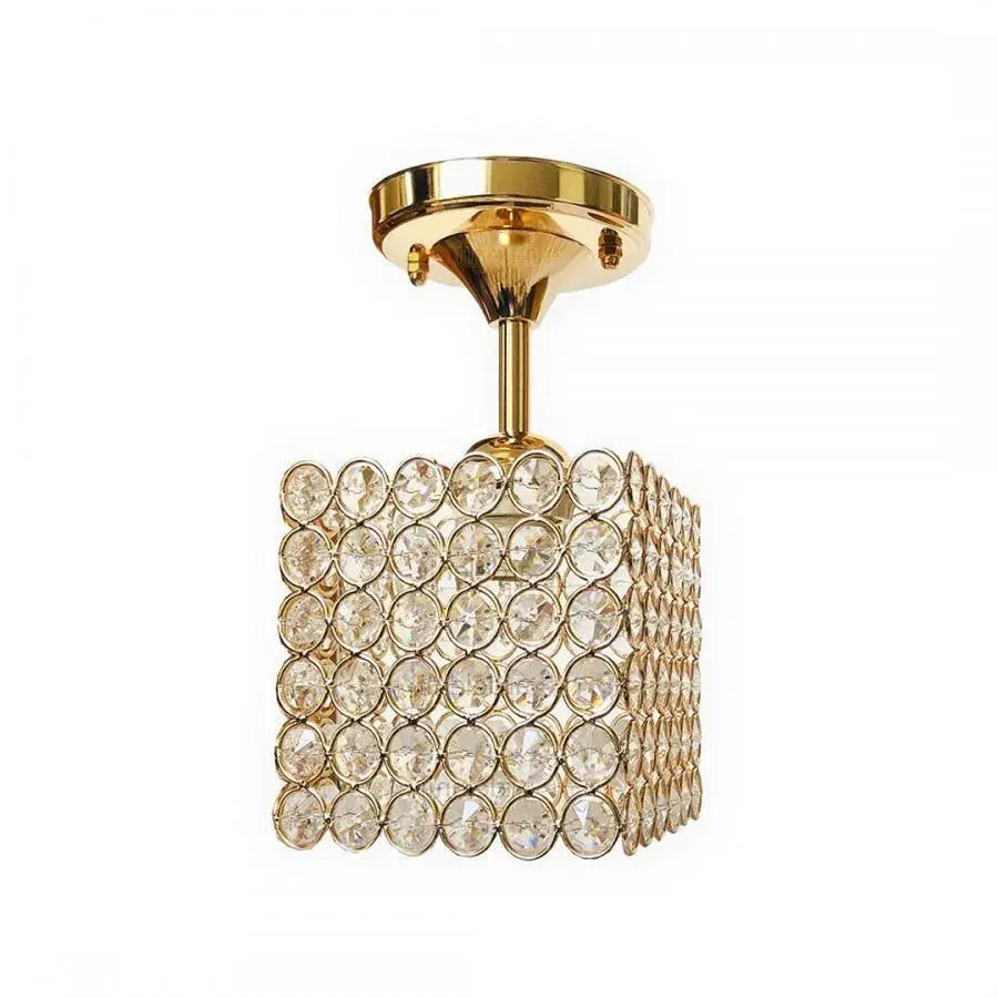 Crystal Cathina Chandelier, 1 x E27, квадрат, златист