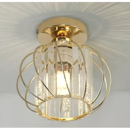 Cora 1xe27 полилей, злато, метал и кристал