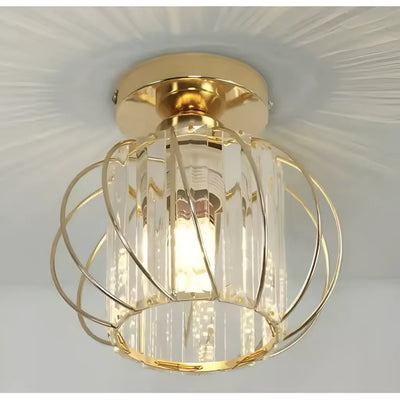 Cora 1xe27 полилей, злато, метал и кристал