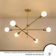 Lusta Dariya 6x E27, метал, злато