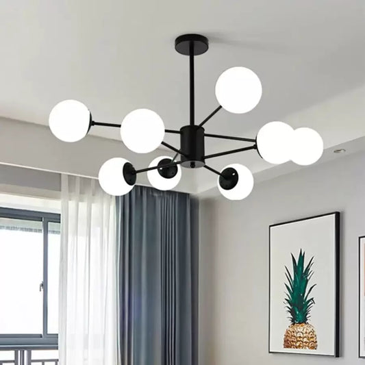 Lustra Keneth 8x E27 Black