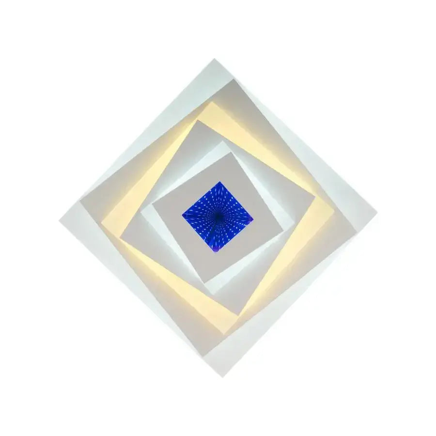 LED LED 3D LED квадрат, диаметър 30 ​​см, 20W RGB, бял, студ/гореща/неутрална светлина