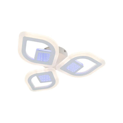LULUS LED 3D ZENI с дистанционно управление, 60W, 2.4GHz, акрил, бял