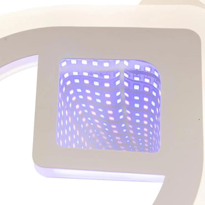 LULUS LED 3D ZENI с дистанционно управление, 60W, 2.4GHz, акрил, бял