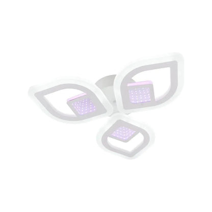 LULUS LED 3D ZENI с дистанционно управление, 60W, 2.4GHz, акрил, бял