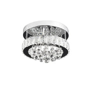 LED Abel Lust, 24W, студена/гореща/неутрална светлина, хром и кристал