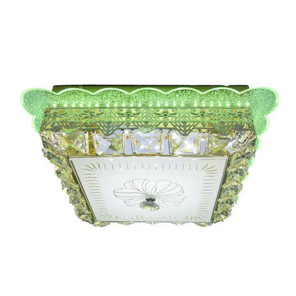 LED полилей с Anaida RGB 20W кристал, топла светлина, 3000k, златист