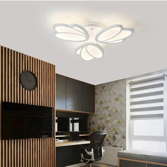 LED полилей с дистанционно управление TULIP 45W, 3 венчелистчета, студена/топла/неутрална светлина, димируем, бял LED полилей с дистанционно управление Default Title Alessandro Design