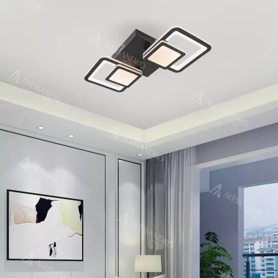LED LED BALANS LUP с дистанционно управление, 48W, 2.4GHz, акрил, студ/гореща/неутрална светлина, нестабилен, черен