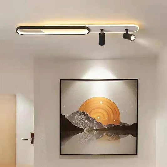 LED полилей с регулируем проектор за дизайн на Fisilla 49W, студена/гореща/неутрална светлина, черно
