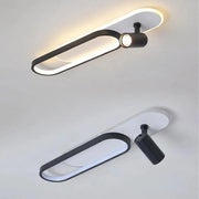 LED полилей с регулируем проектор на Fisilla 48W, студена/гореща/неутрална светлина, черна
